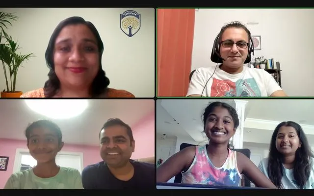 Culmination call: Anjanai, Grade 9 presenting with family and teacher