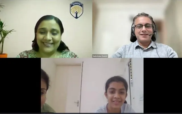 Culmination call: Avika, Grade 9 presenting with family and teacher