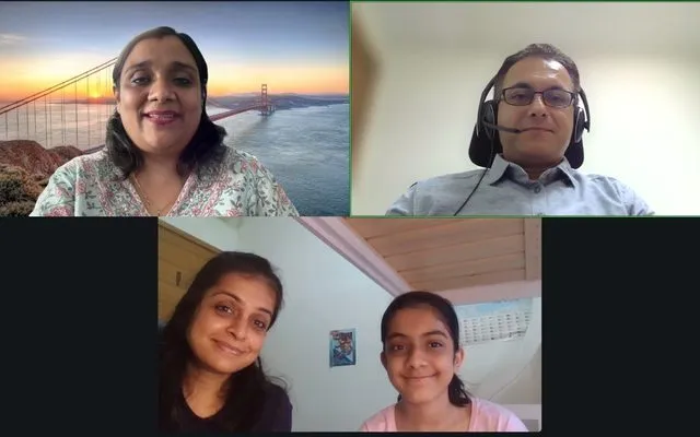 Culmination call: Avika, Grade 9 presenting with family and teacher