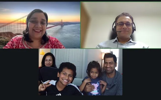 Culmination call: Sanjay, Grade 5 presenting with family and teacher