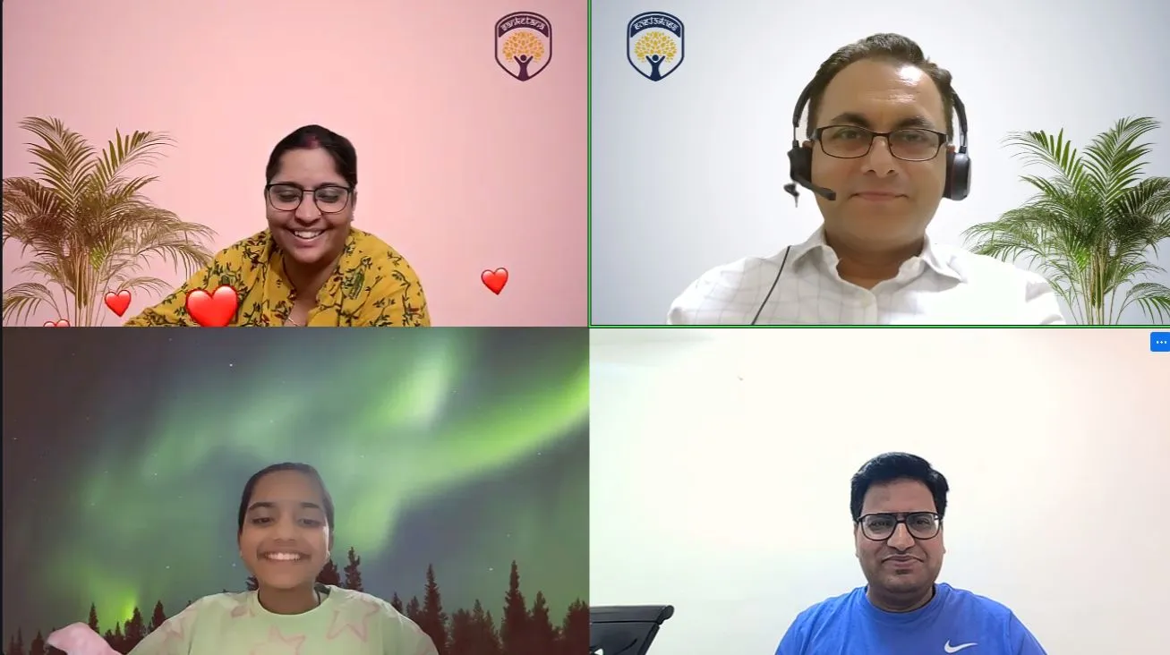 Culmination call: Aryahi, Grade 5 presenting with family and teacher
