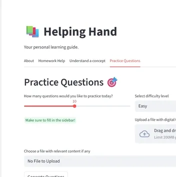 Helping Hand — a student project