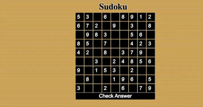 Sudoku — a student project