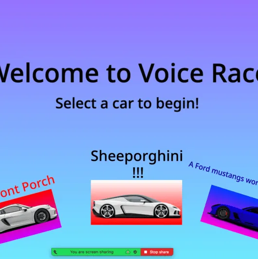 Voice Racer — a student project